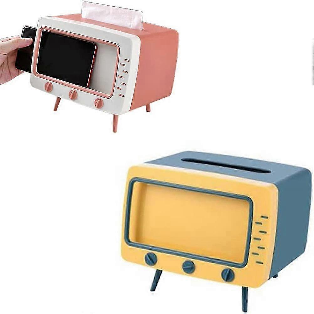 All-in-One Desktop Tissue & Phone Hub