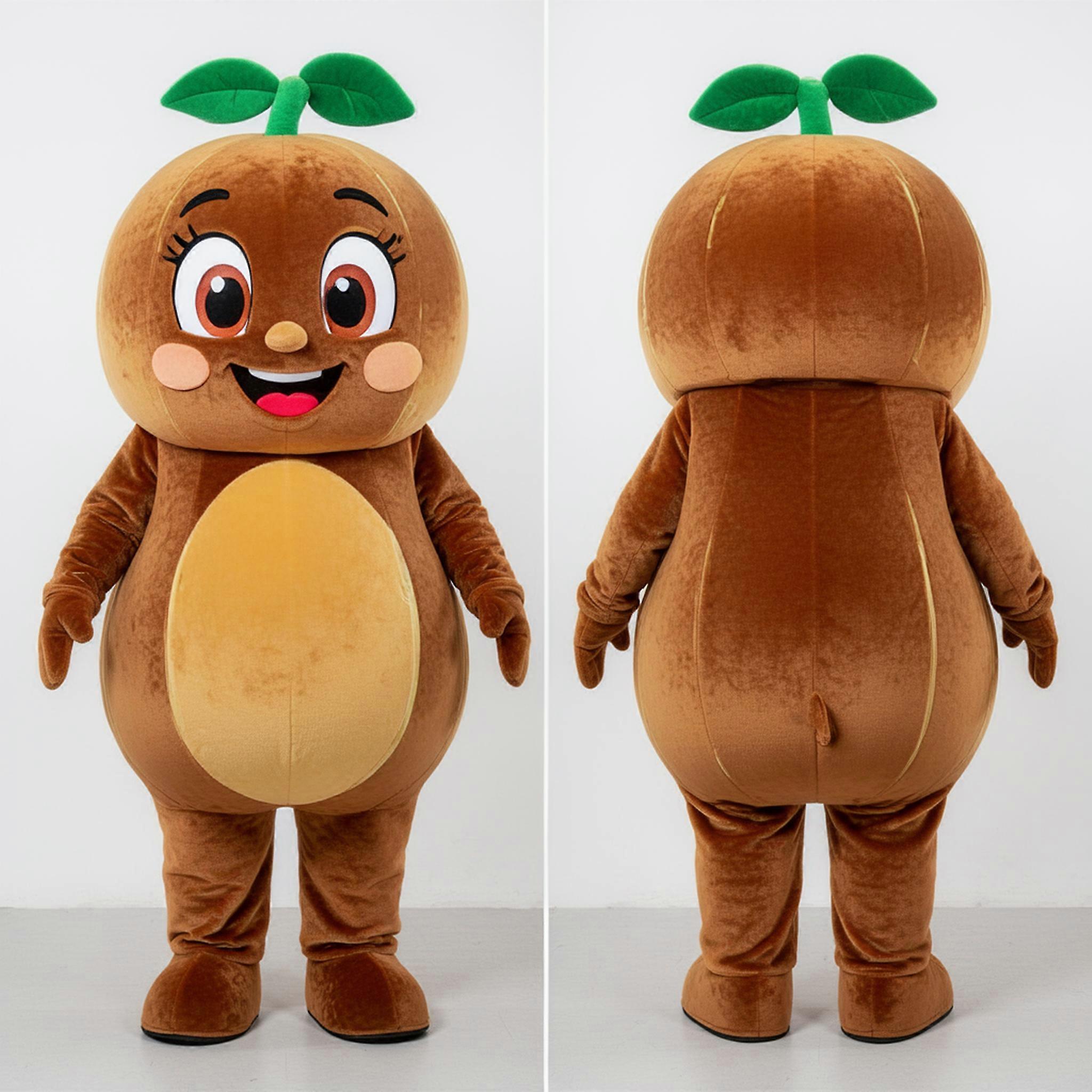 MASTICOT Emerald Green Round Melon Mascot
