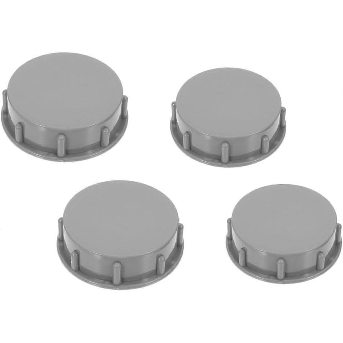 4pcs Sink Waste Processor Blanking Caps Set, 1.5 Inch 2 Inch PP