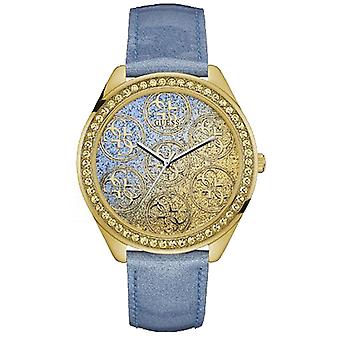 Guess sweet tart Watch for Women Analog Quartz with Cowhide Bracelet W0753L2