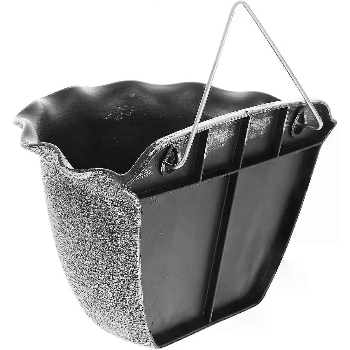 Wall Hanging Planter Plastic Metal Wall Mounted Silver