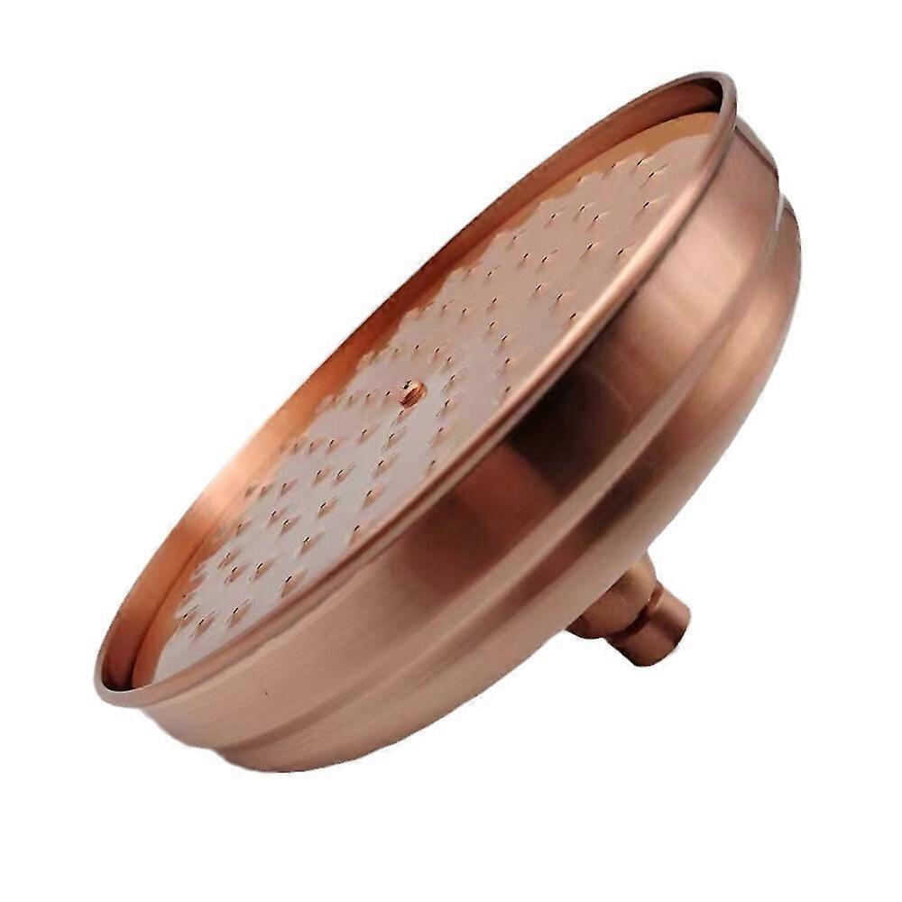 Round Copper Shower Head With Air Mix