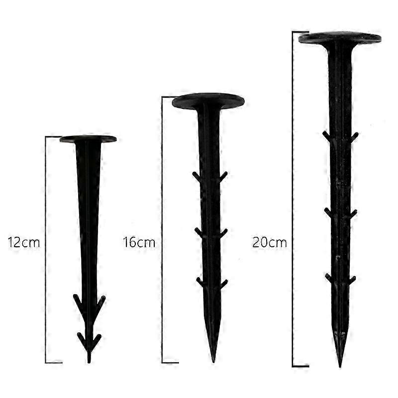 Black Ground Sheet Securing Pegs 30pcs