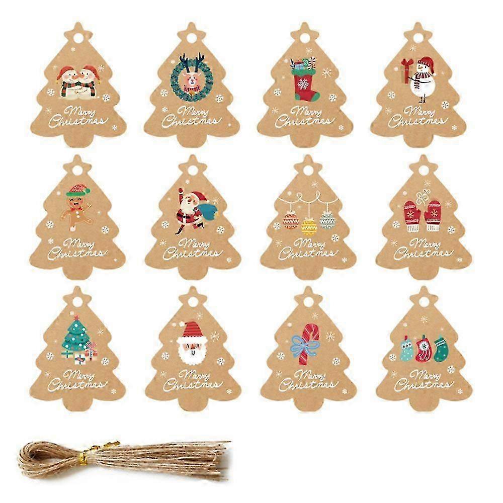 96-Pc Elegant Christmas Gift Tags Set