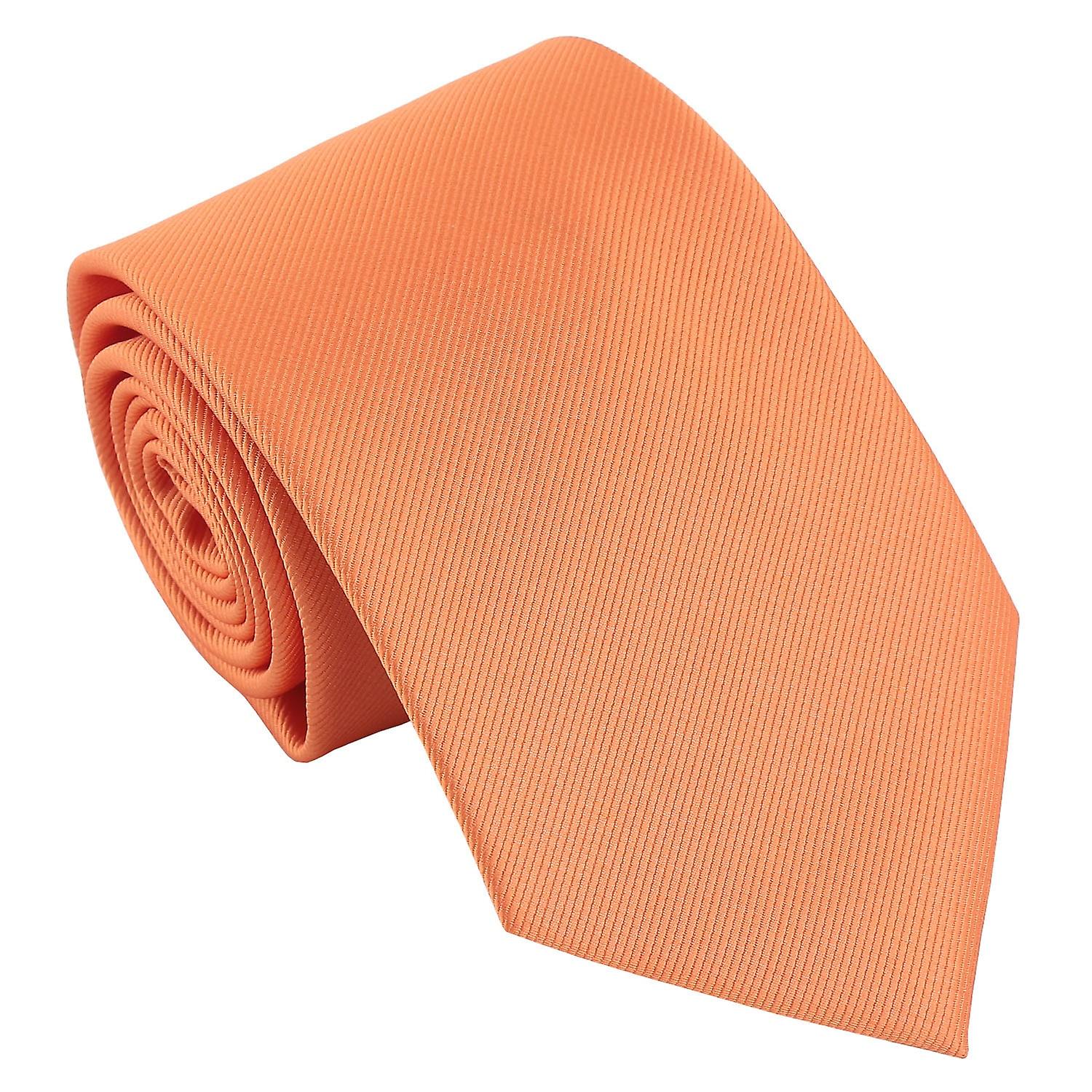 Laranja ocre liso sarja gravata