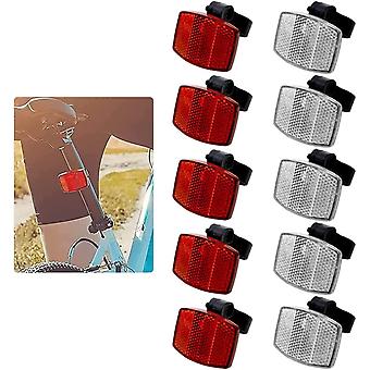 Bike Reflectors Bicycle Front Rear Safe Warning Light Reflector