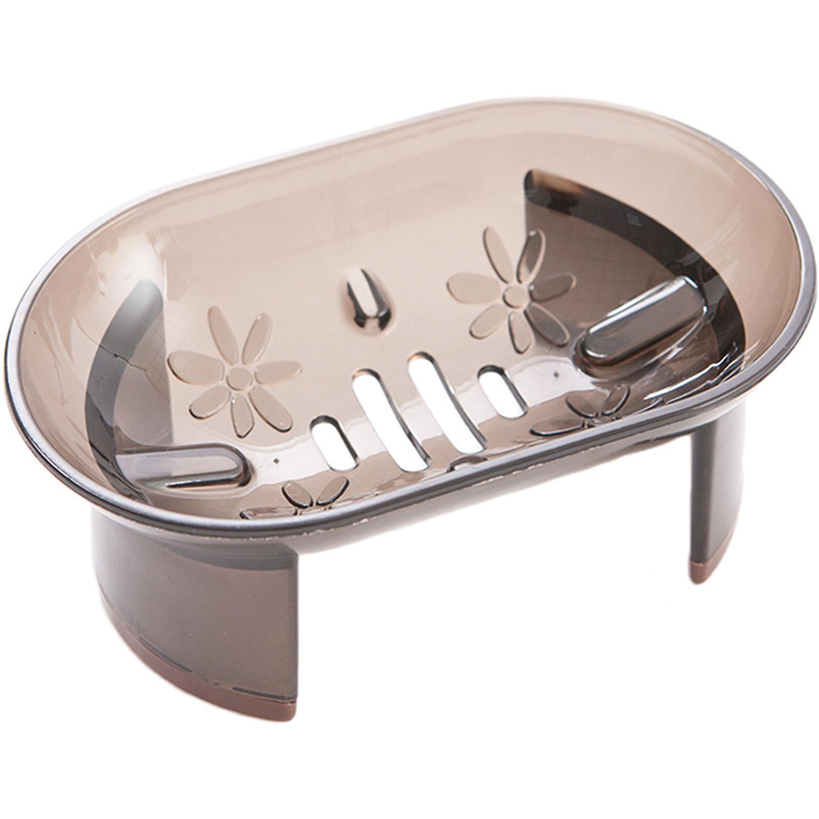 Clear Plastic Soap Container Stackable Bathroom Soap Dish