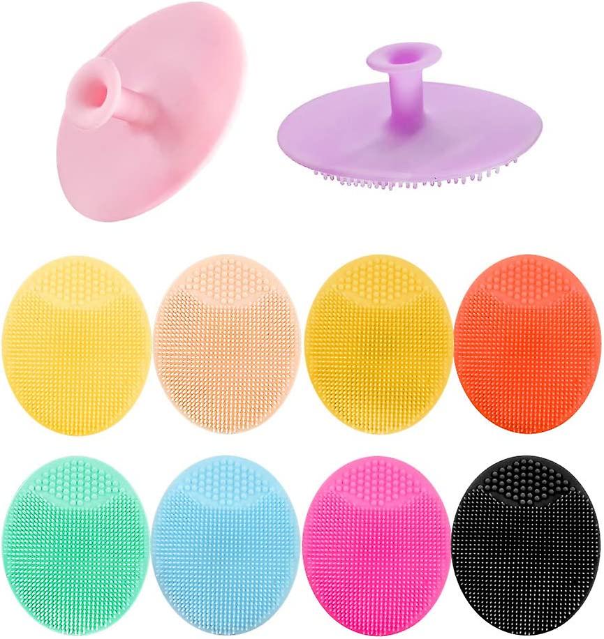 10 Pieces Soft Silicone Facial Cleansing Brush Handheld Face Scrubber Pore Cleansing Brush Face Exfoliator Scrubber Brush For Face Massager Blackhead