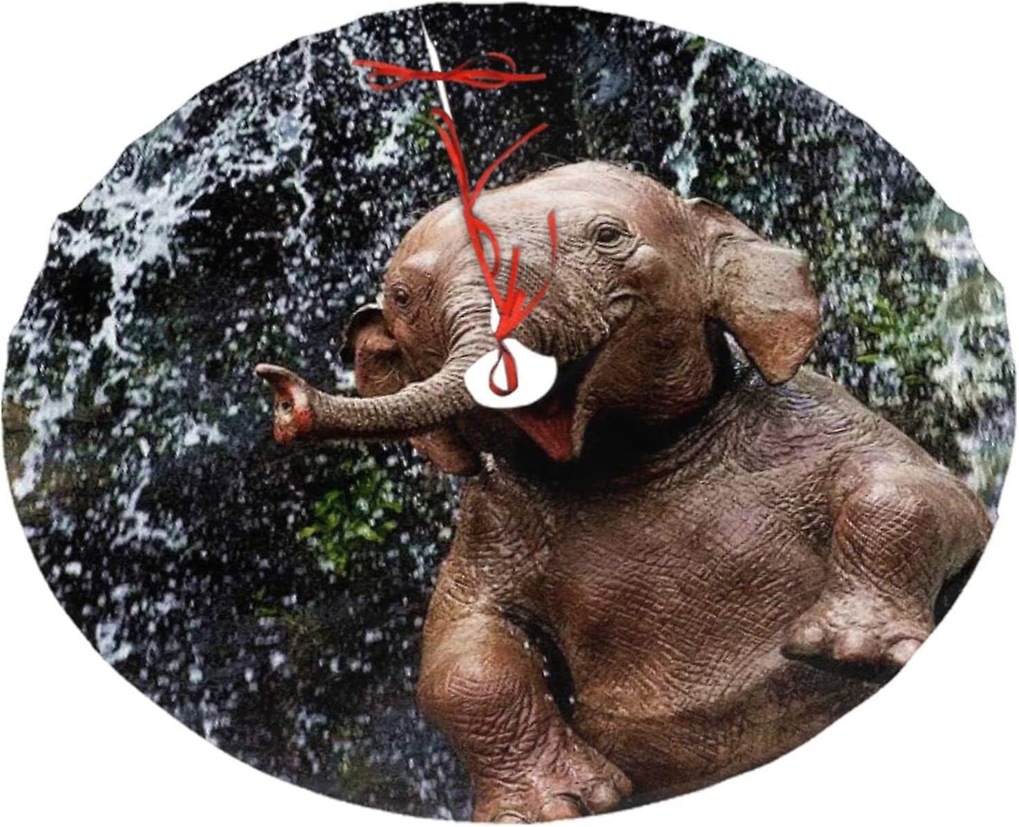 Christmas Tree Skirt indian elephant Christmas Decoration Plush Tree Skirt
