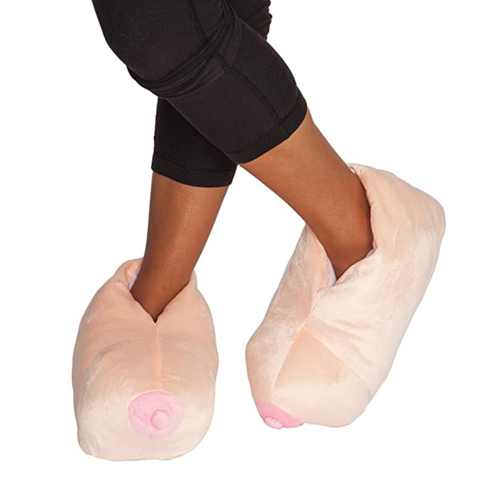 Funny Unisex Adult Plush Slipper Com