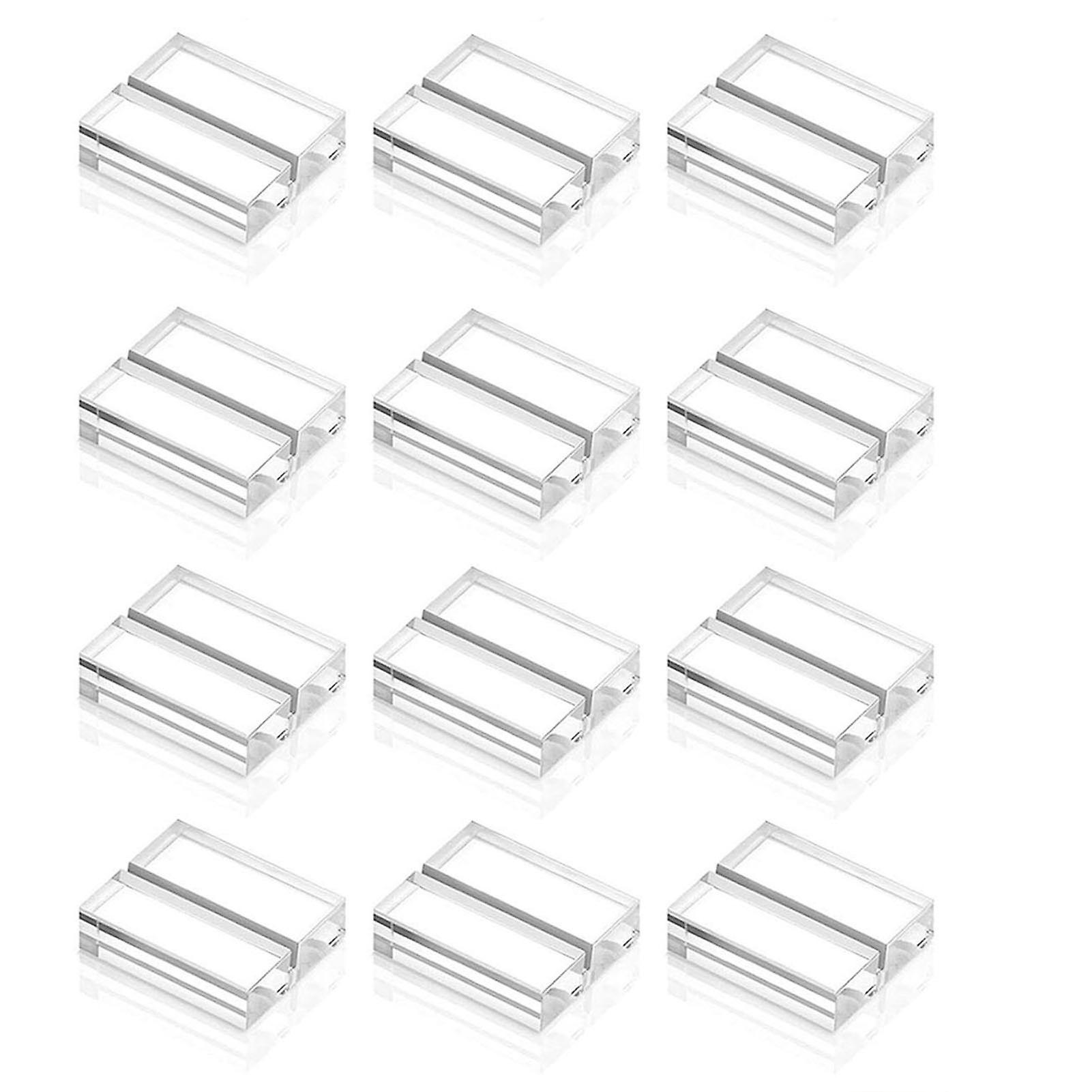 12 PCS Acrylic Card Display Stand for Wedding Sign Holders Reception Decors