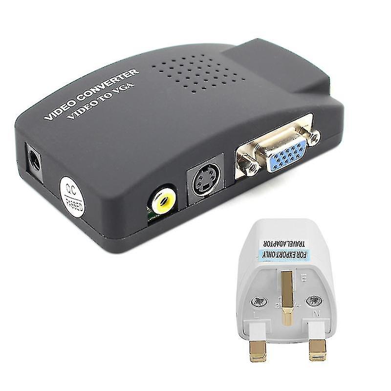 Av S Video To Vga Converter For Education Business Presentation Portable