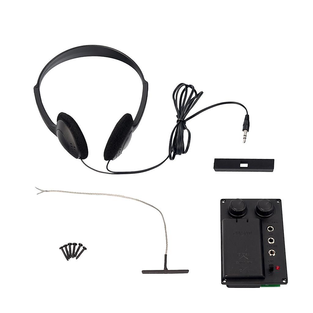 Electric Violin Piezo Pickup System with Headphone Cable Piezo Set