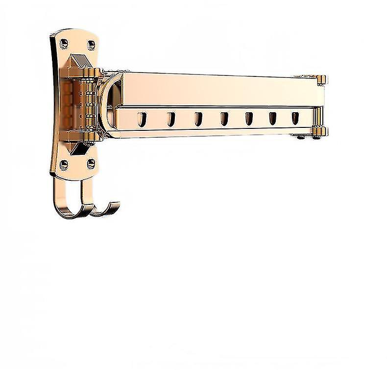 Folding Drying Rack Wall-mounted Balcony Invisible Telescopic Drying Rack（gold）