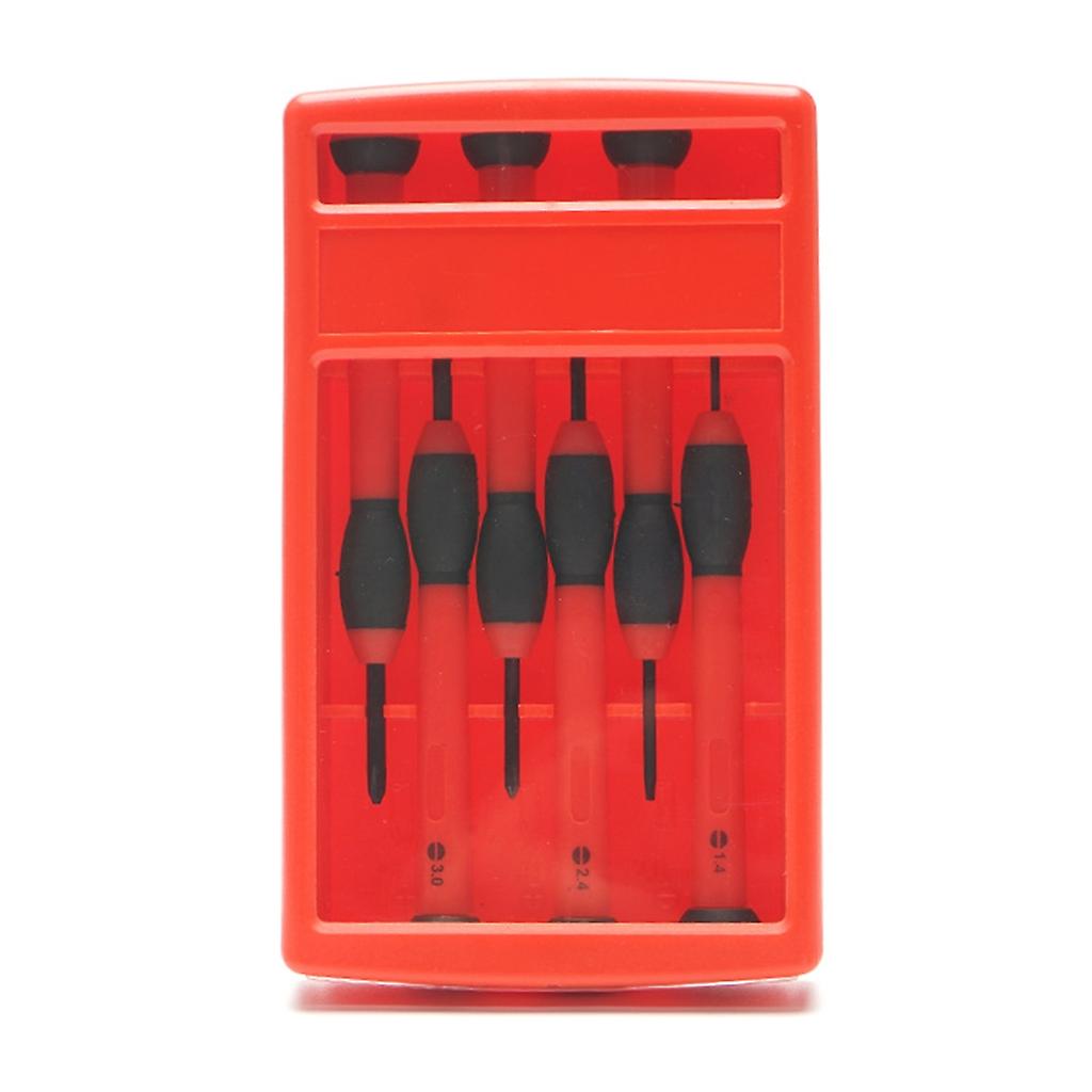 6x Precision Magnetic Slotted Phillips Screwdriver Set Watch Screwdriver Set