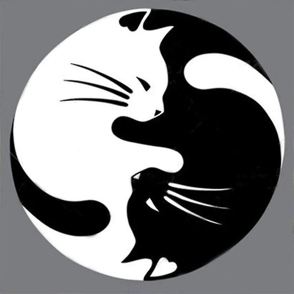 Complete 5d Diamond Painting Kit Black And White Cats Pattern