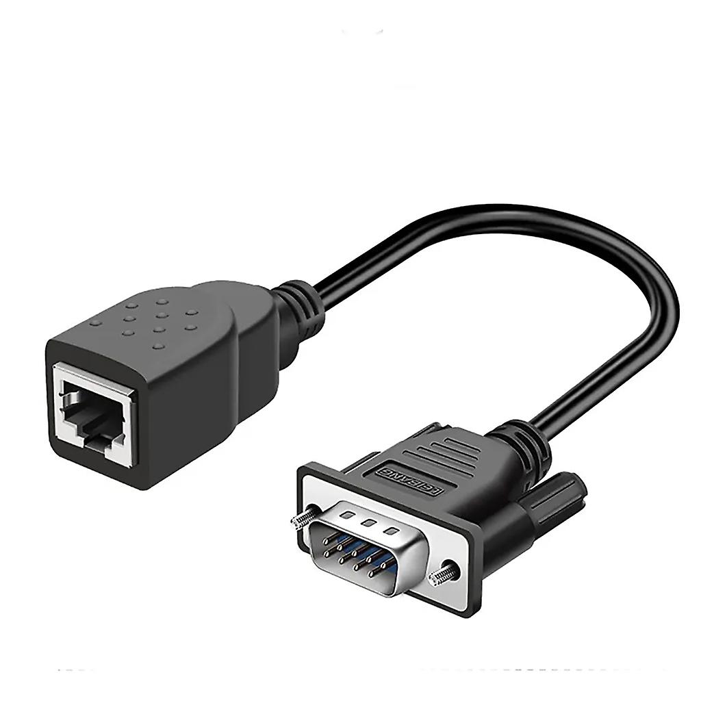 Flexible DB9 9-Pin Serials Port Female/Male to RJ45 Cable DB9 to RJ45 Adapter Cable Connect Different Devices with Ease