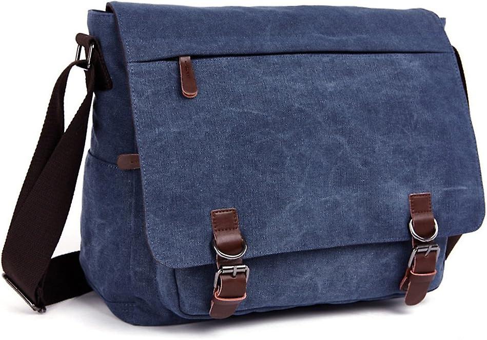 Canvas Laptop Messenger Bag for Work and School
