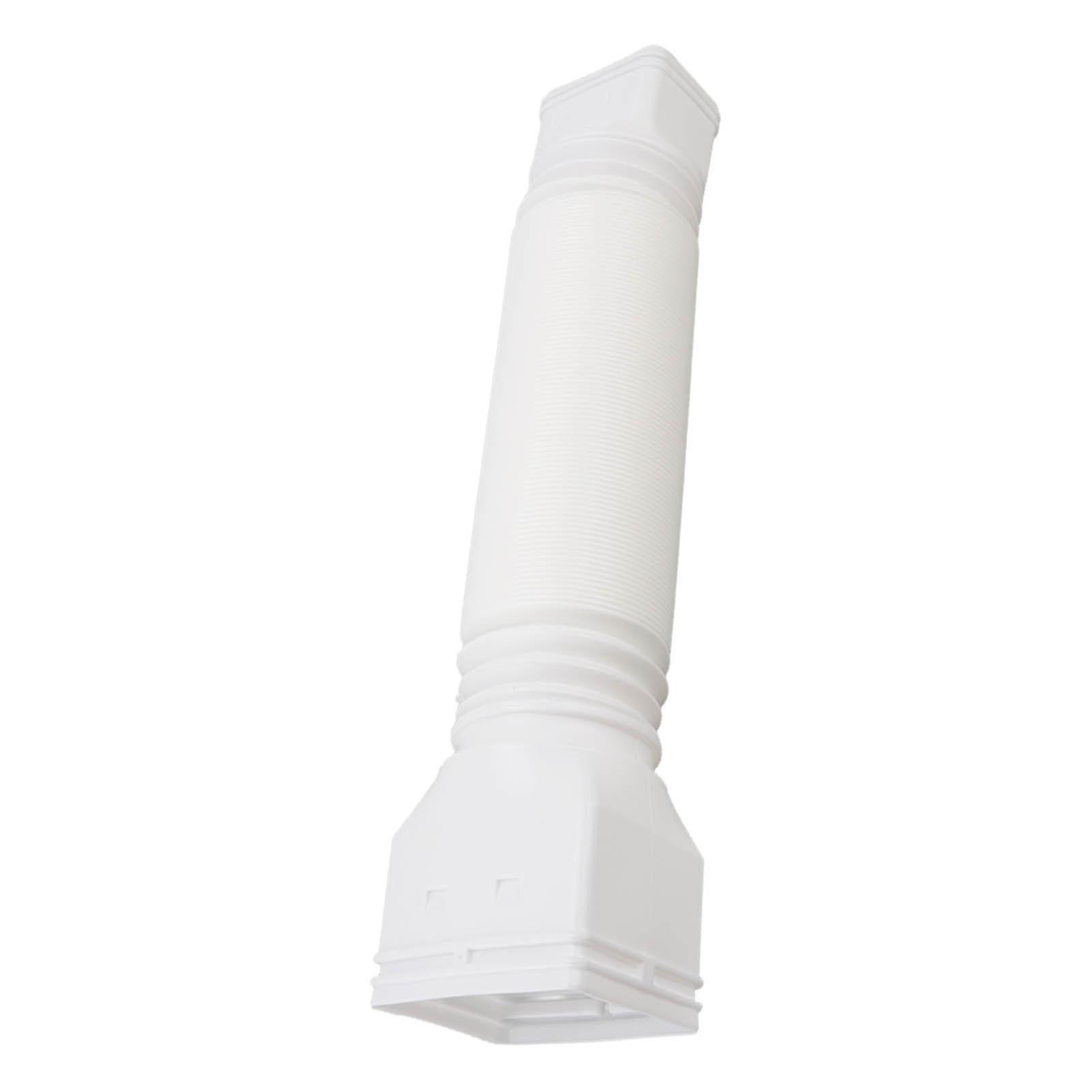 Retractable White Downspout Extender 20-59 inch Drain Pipe