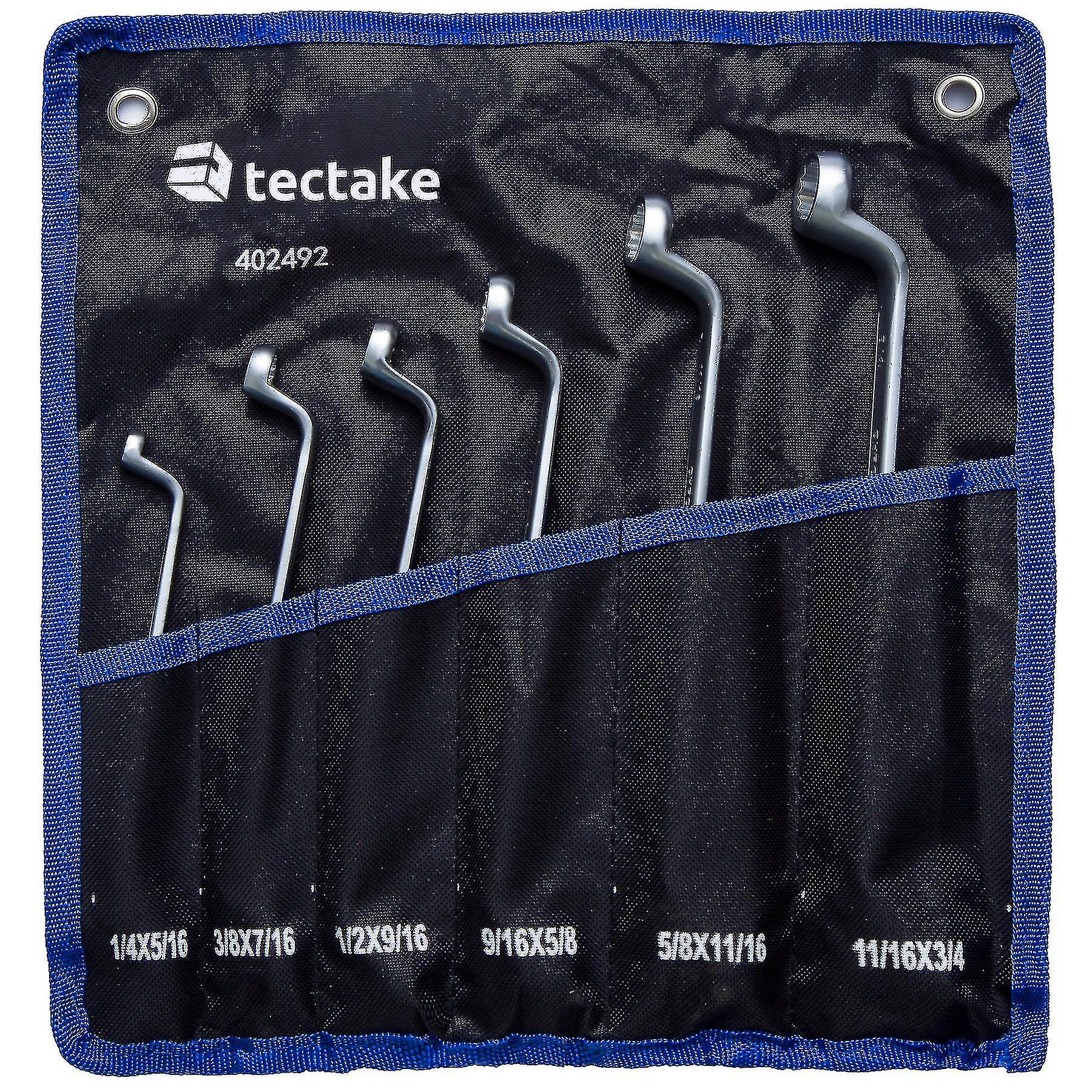 Double Ring Spanner Set 6-pcs - Black, Steel