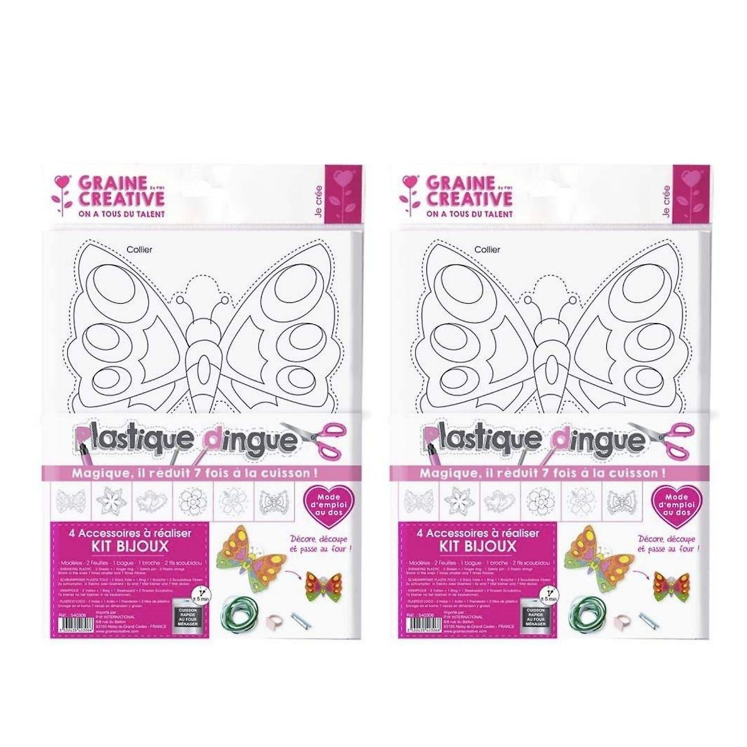 Kit 4 shrink plastic sheets - jewelry