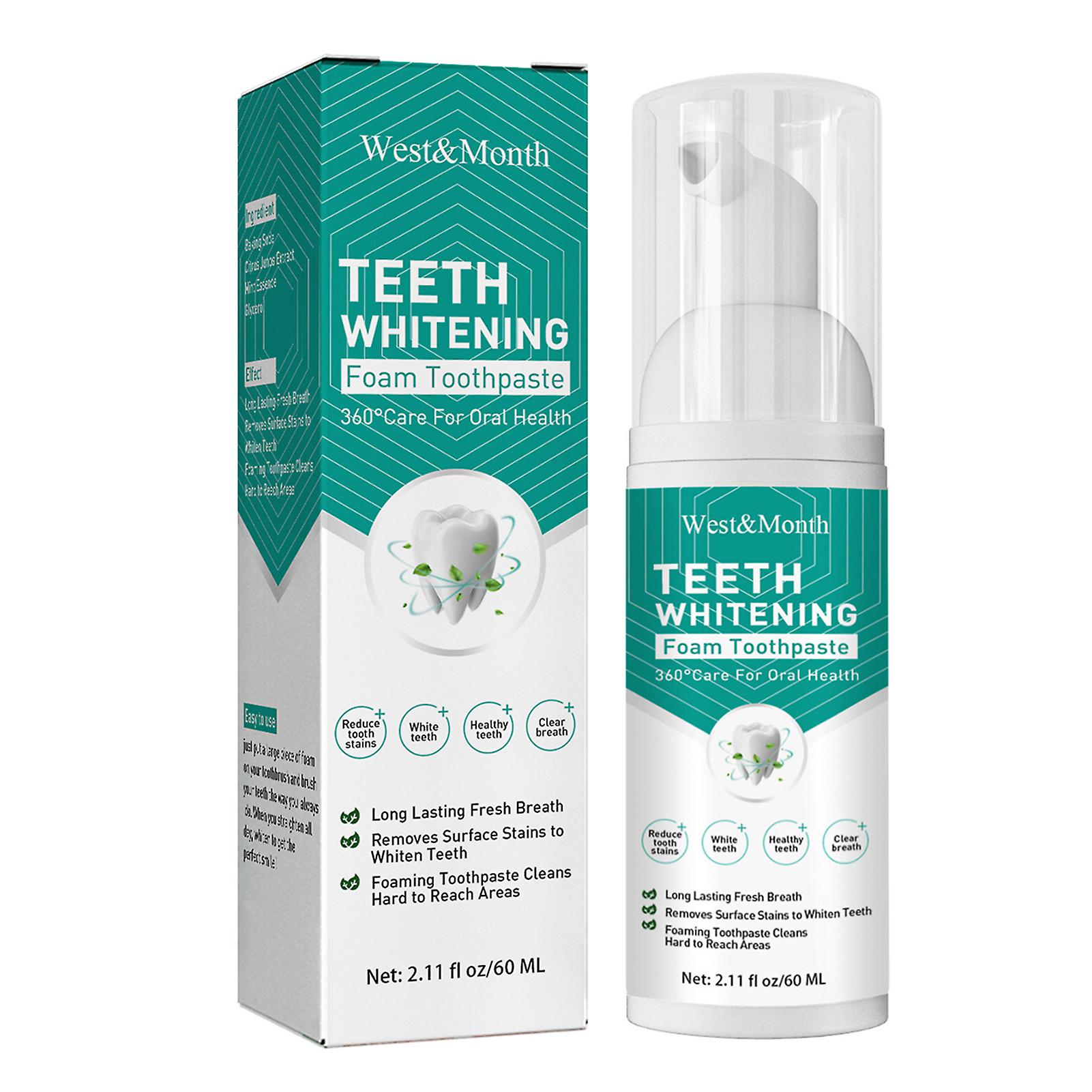 60ml Teeth Whitening Foam Toothpaste Tooth Repair Mousse