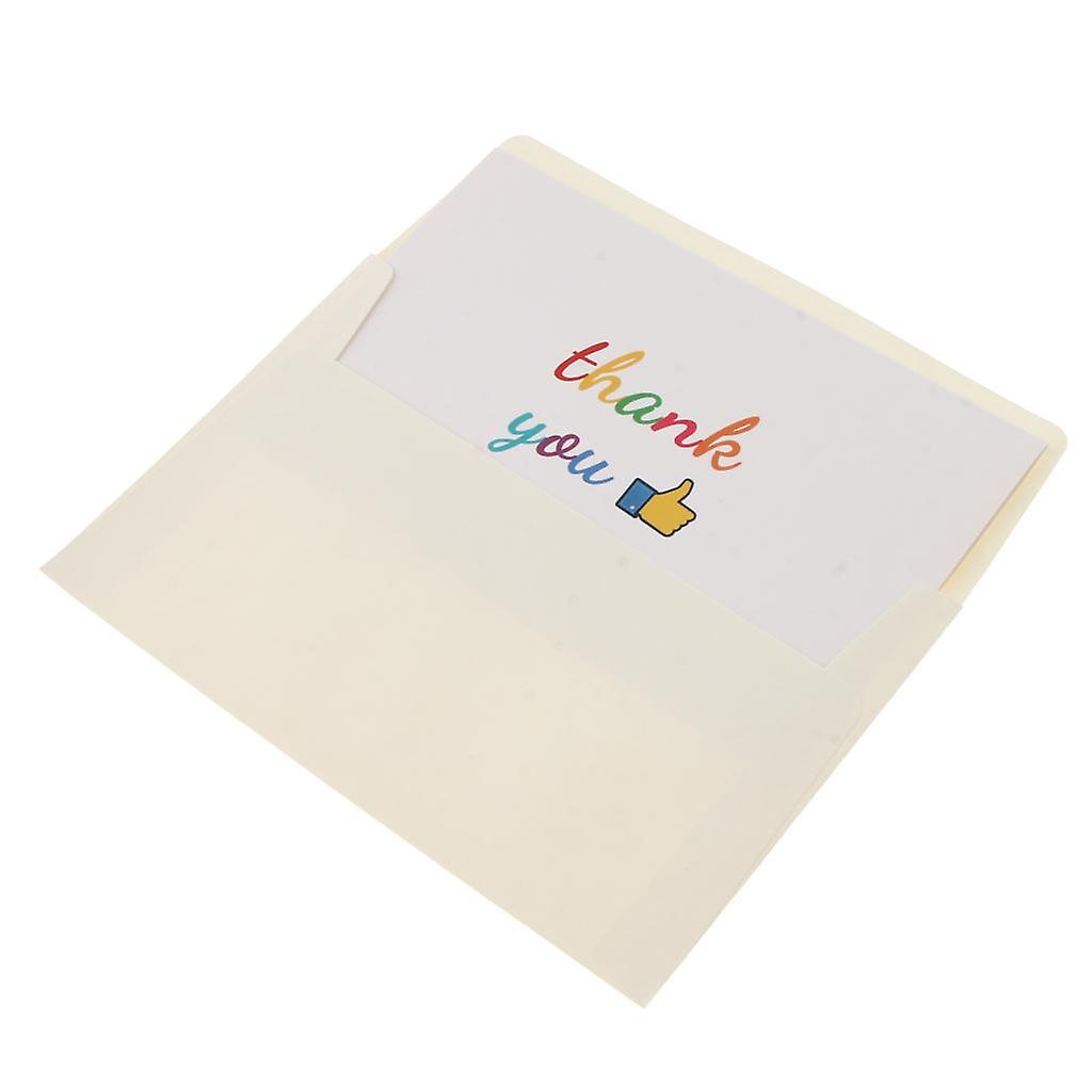 24 Set Thank You Paper Card with Envelopes Greeting Invitation Card Favors A
