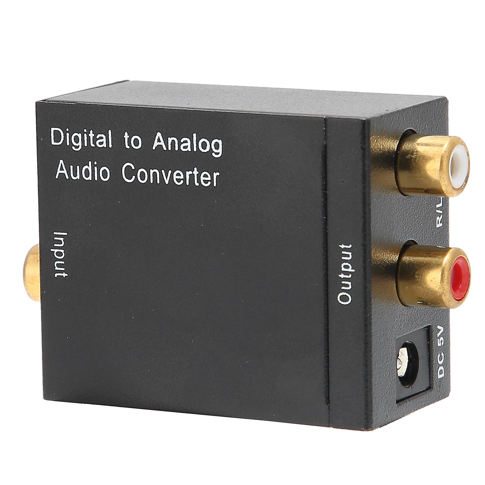Convertitore digitale-analogico per una transizione del suono senza interruzioni, plug and play Adattatore audio L/R da digitale ottico ad analogico ad alta fedeltà con ultra-basso
