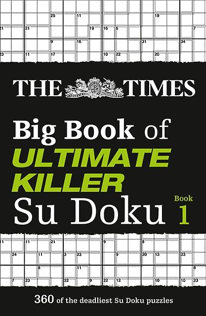 The Times Big Book Of Ultimate Killer Su Doku by The Times Mind Games Multiplecomponent retail product parts enclosed Book