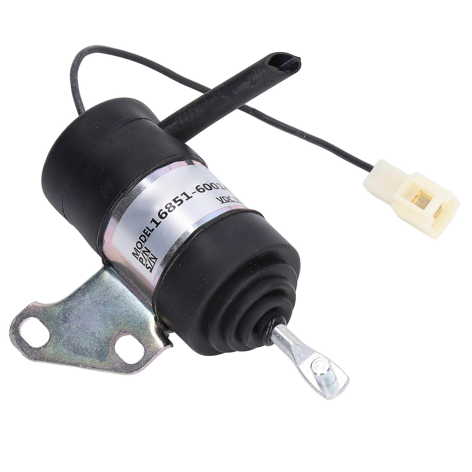 Fuel Shut Off Stop Sole 16851‑60014 Replacement for Kubota BX2230D RTV900R RTV900T B7410D BX1500D BX1800D
