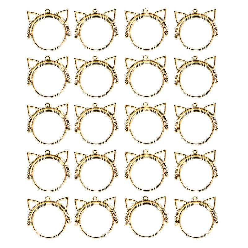 20pcs Blank Pendant Tray