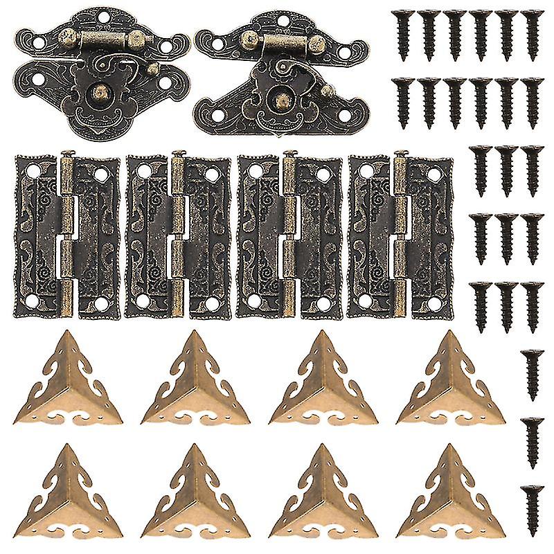 1set Antique Wooden Case Hasp