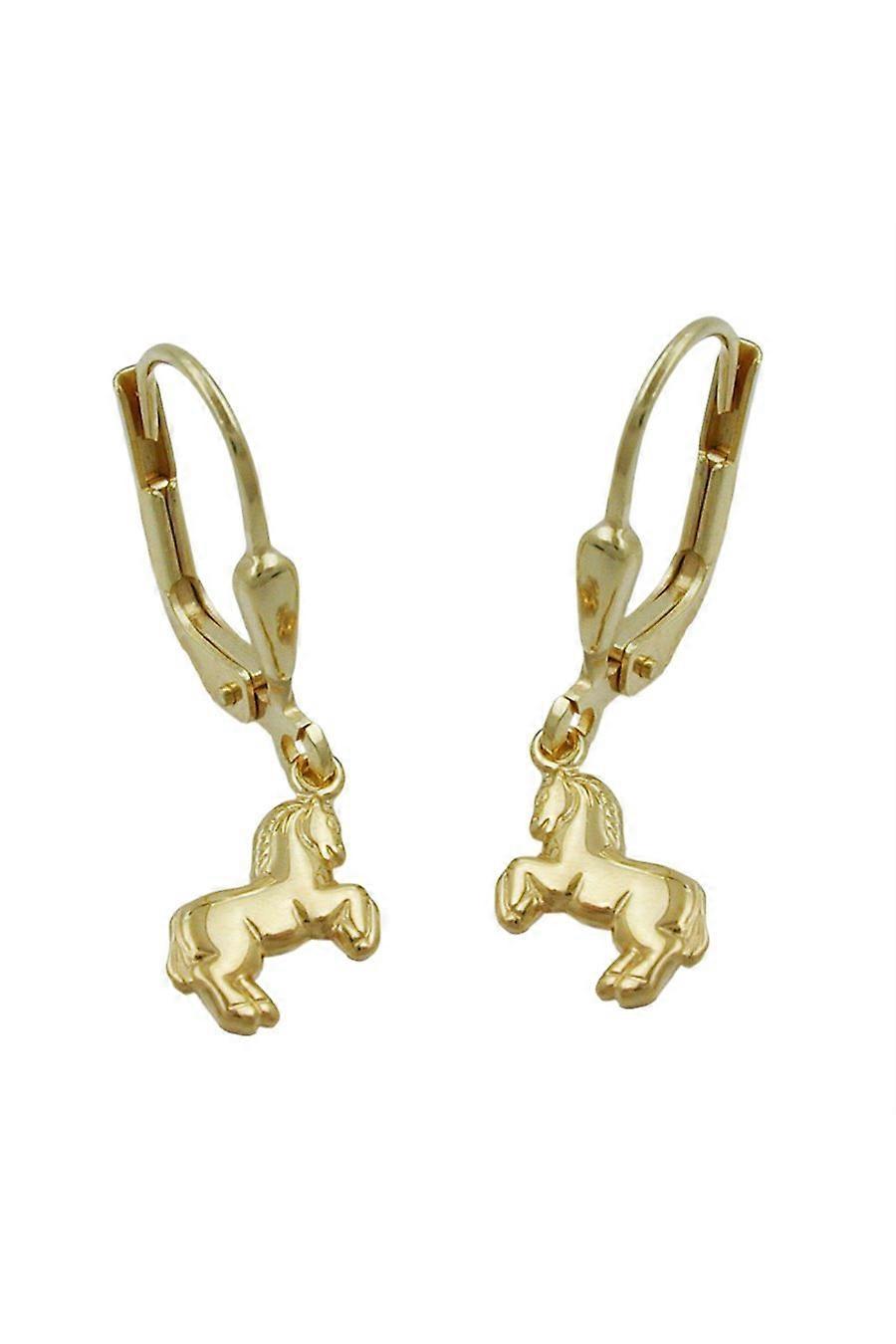 Earrings Horse 9kt Gold - Gl430807