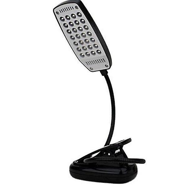 USB and Battery-Powered Desk Keyboard Light with Table/Headboard Clamp