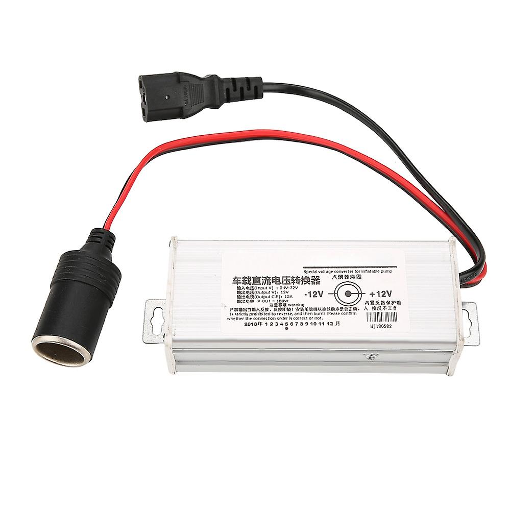 24V-72V to 12V 15A Car Power Converter Module Cigarette Lighter Plug