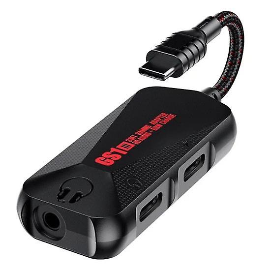 3-in-1 Type-C to Adapter 3.5mm Audio Hi-Res with Sound USB C 60W Fast Charging