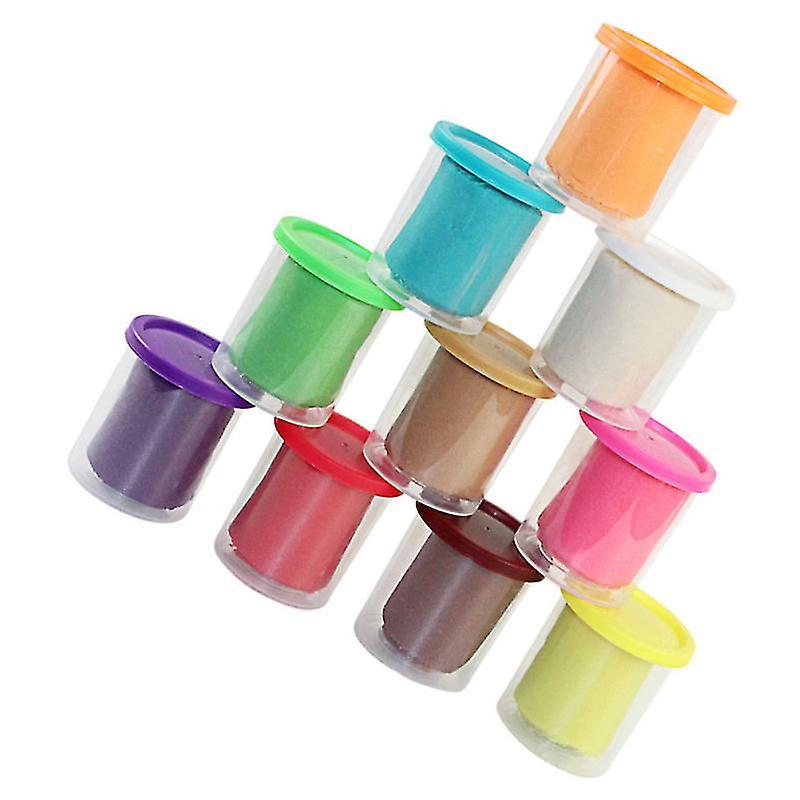 6X5.3cm Assorted Color Science & Exploration Sets 10pcs Super-soft Plasticine Stress Relief Toys Mul