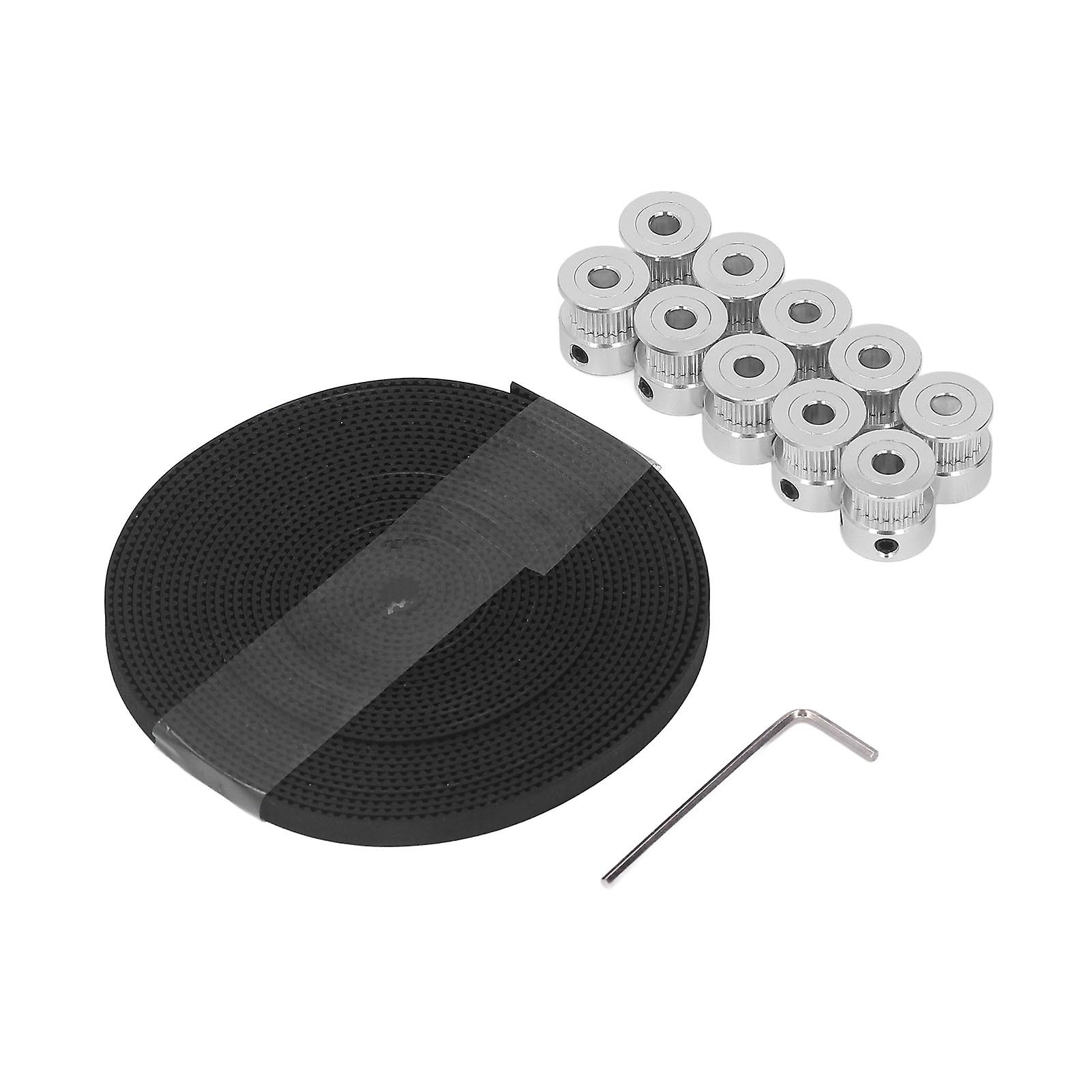 Κράμα αργιλίου 20 λαστιχένια εξάρτηση ιμάντων χρονισμού ροδών δοντιών 6mm για τον εκτυπωτή CNC 3D 