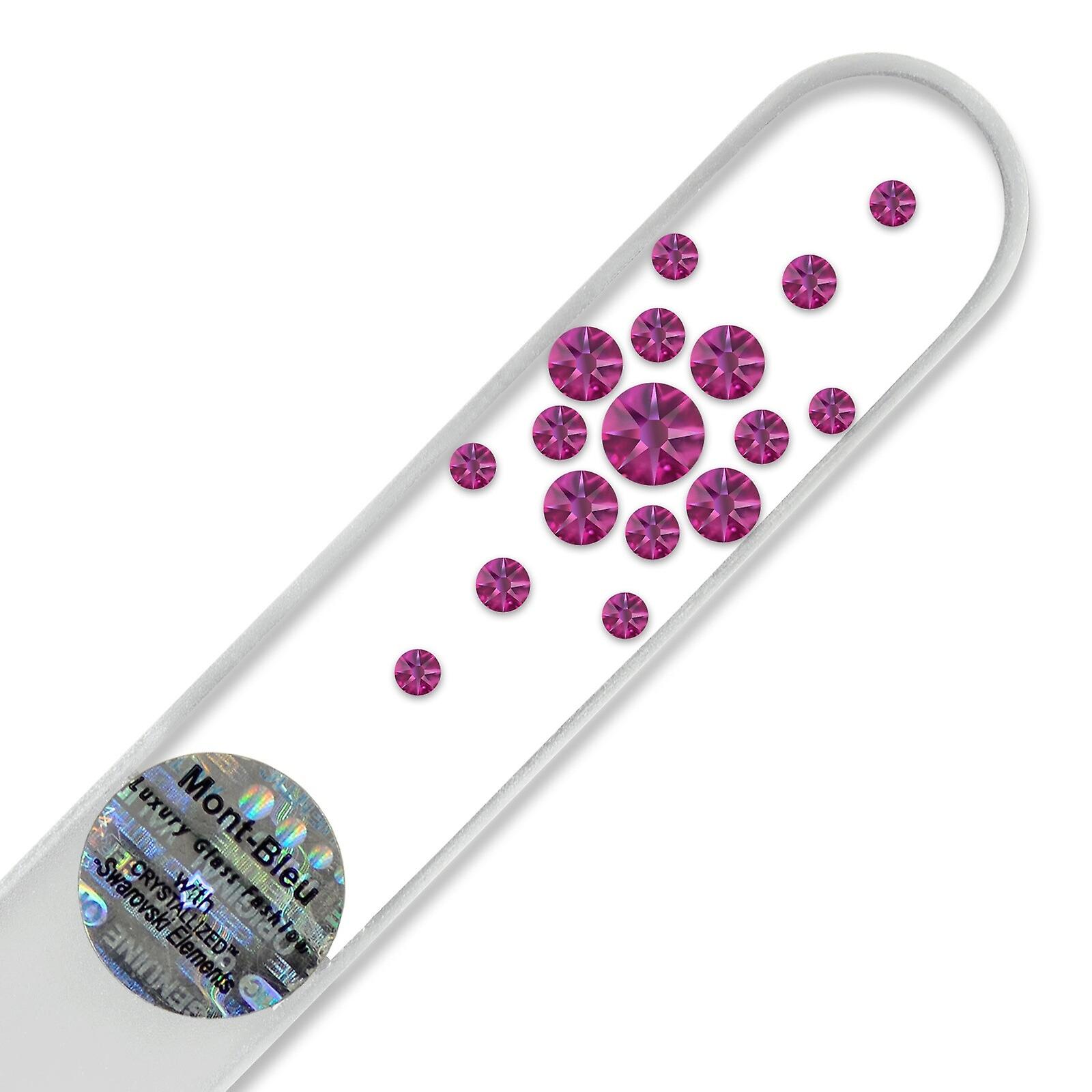Mont Bleu Snowflake Crystal Nail File LE-6 - Fuchsia