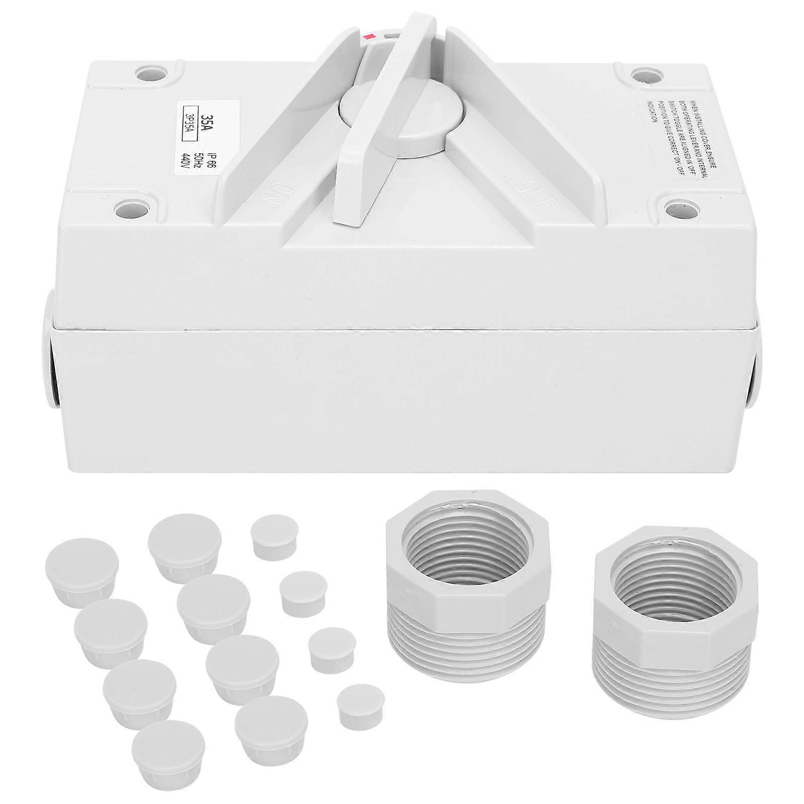 3P Weatherproof Isolating Switch Industrial Dustproof Waterproof Isolator SwitchCF-3P35A