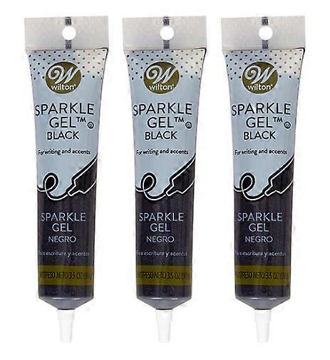 Wilton Sparkle Decorating Gel Black 3 Pack
