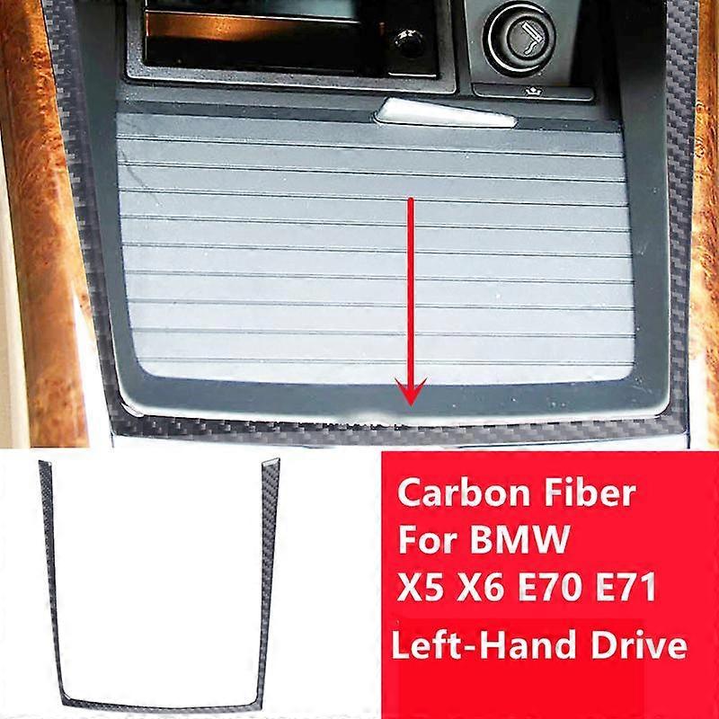 car interior decoration Carbon Fiber Stickers For BMW X5 X6 E70 E71 Interior Modification Cover Trim Strips Decorative Stickers Car Styling Accessorie