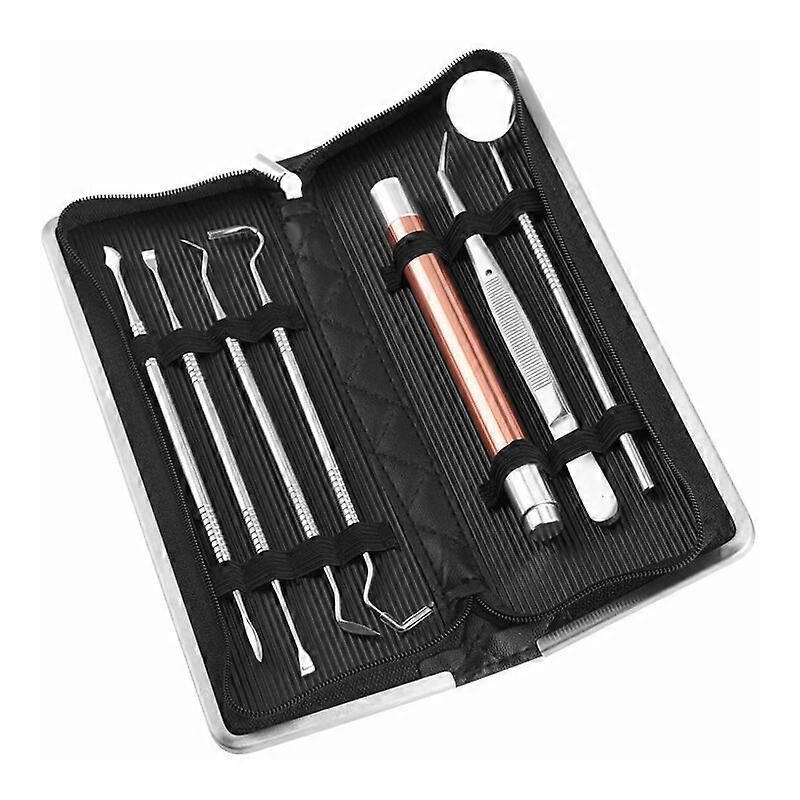 Teeth Cleaning Tool Kit, Tartar Plaque Remover for Teeth 7 Piece Set