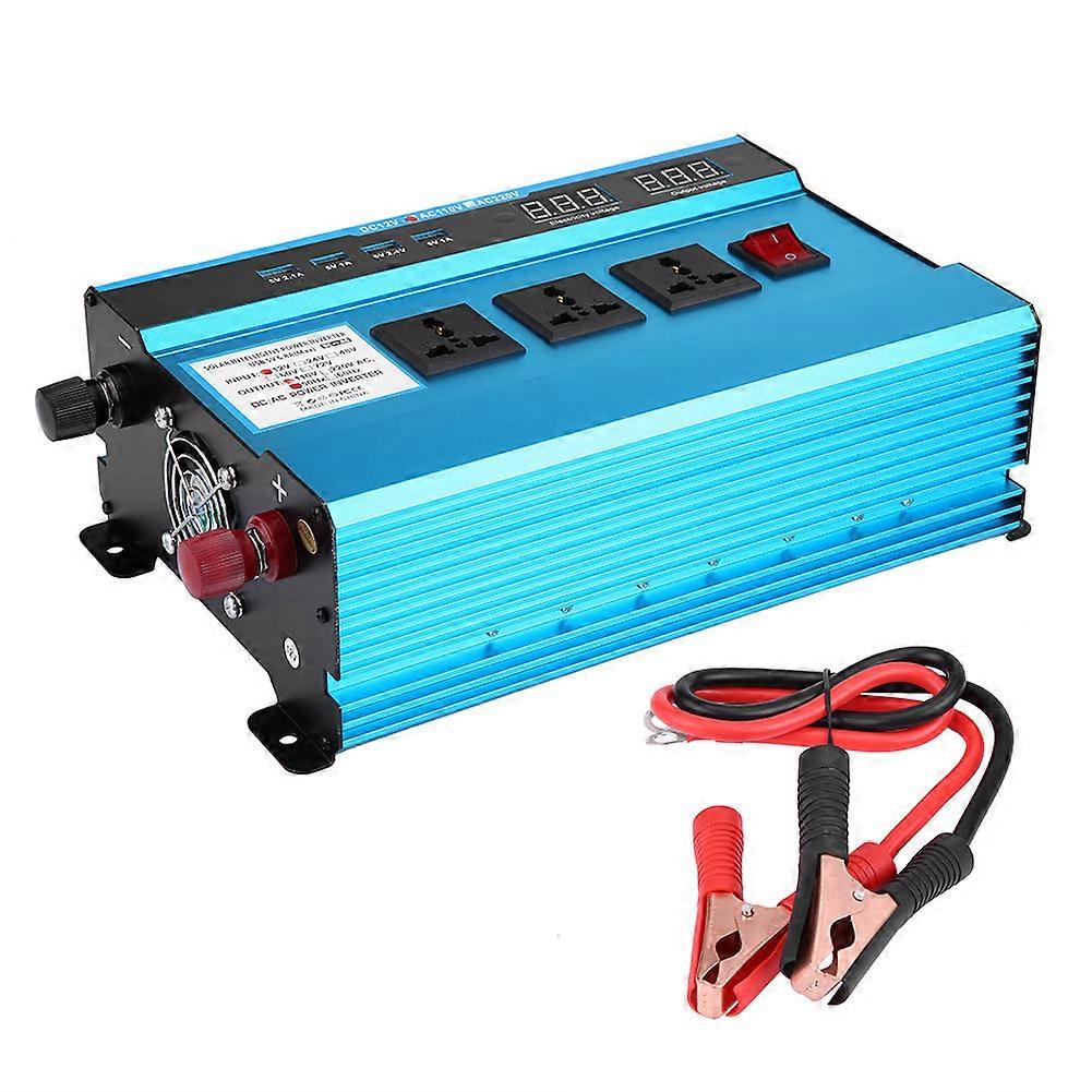 Blue 1500w Car Solar Power Inverter DC 12 V To AC 110V Modified Sine Wave Converter E2U543