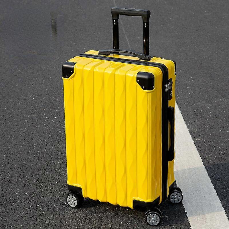 車輪付き旅行スーツケースアルミフレームファッショントロリーラゲッジバッグローリングラゲッジパスワード学生軽量ラゲッジ