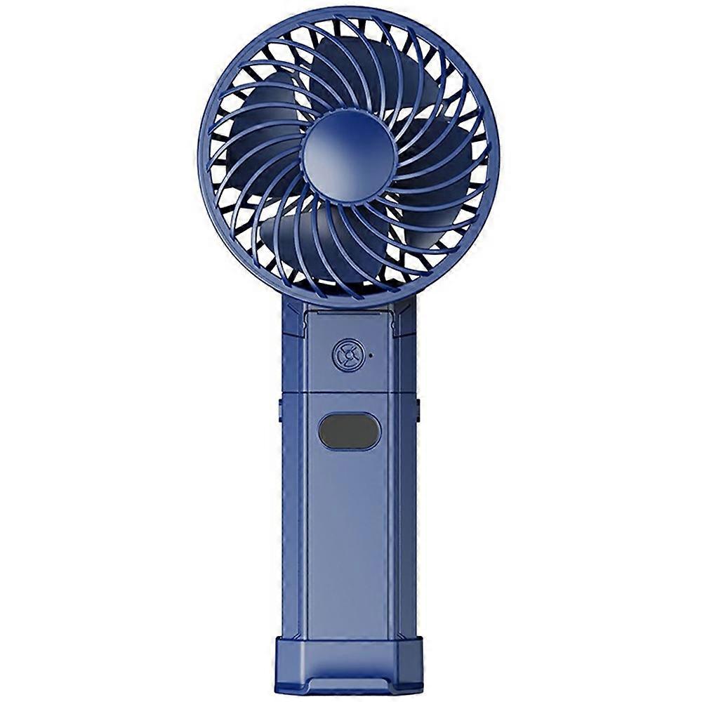 RD10 Handheld Foldable Fan - Summer Cooler with Power Bank Function - Blue