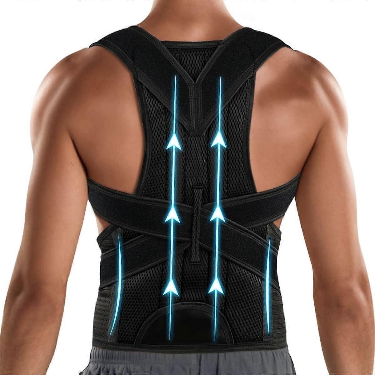 Posture Corrector for Men&Women - Back Brace for Lumbar Support and Upright - Breathable Back Straig