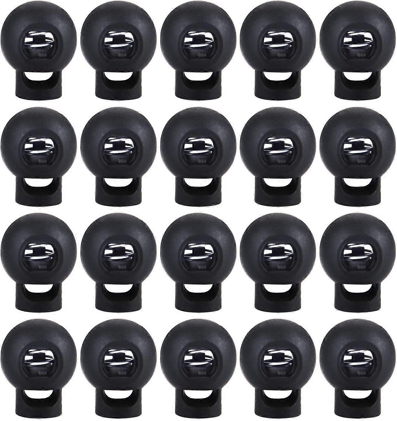 50 Pieces Rod Holder and Curtain Accessory Cord Clip One Hole Cord Stopper Round Stopper Drawstring 