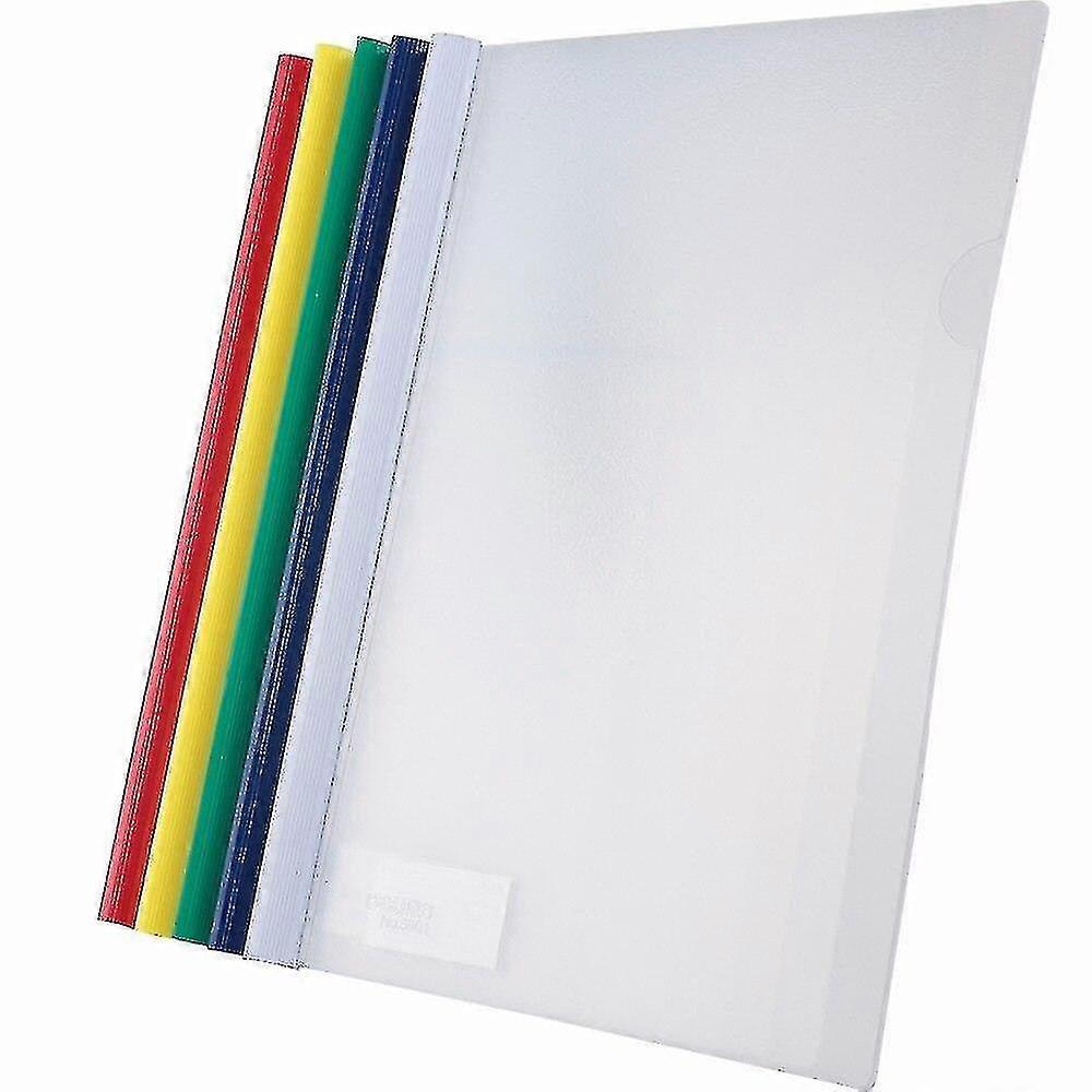High Capacity Colorful Clamp Documents Folder5pcsmulticolor