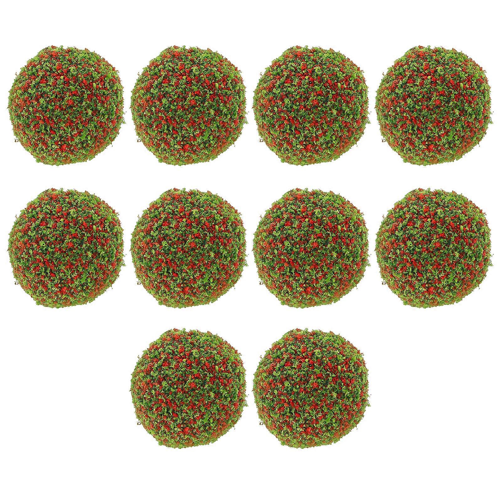10pcs Miniature Shrub Ball Sand Table Shrub Balls Vegetation Groups Shrubs